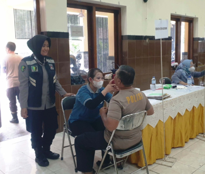 109 Personil Polres Situbondo Jalani Pemeriksaan Kesehatan Berkala