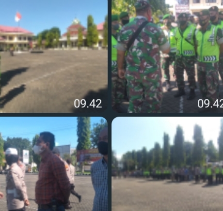 Apel Persiapan Sambut Menkopolhukam-RI ke Situbondo