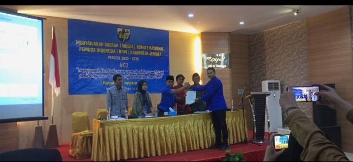 Arif Ramadani Terpilih Sebagai Ketua KNPI Jember