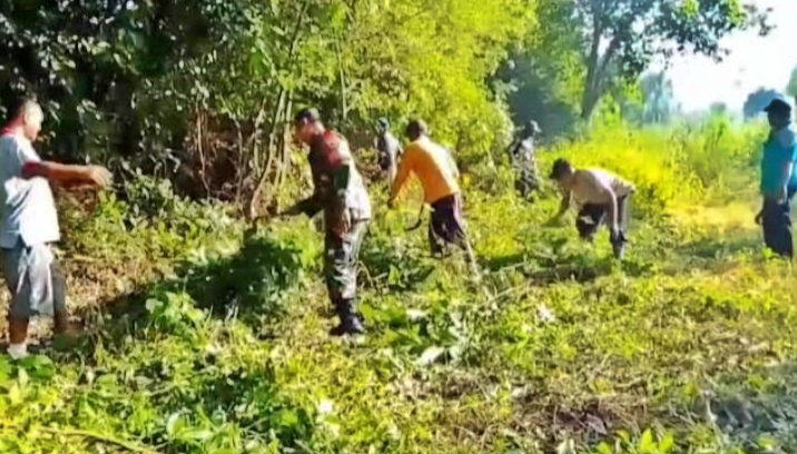 Babinsa Sebut Gotong - royong Sebagai Ciri Khas Budaya Indonesia