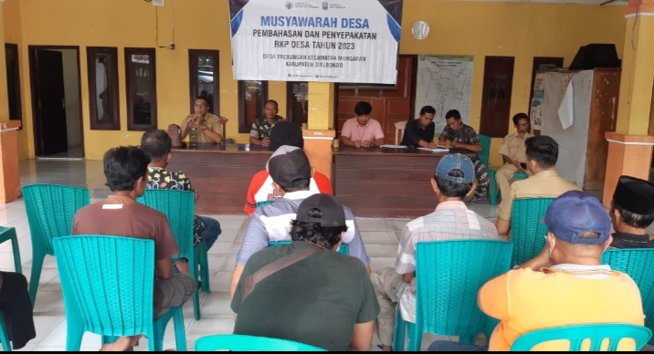 Babinsa Trebungan Kecamatan Mangaran Hadiri Musyawarah Desa