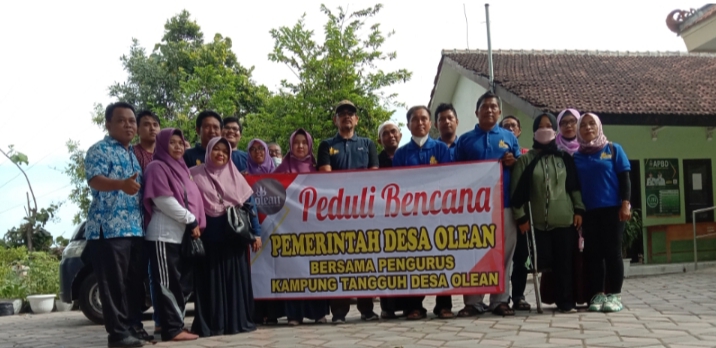 Pemerintah Desa Olean Gelar Baksos, Bagi-bagi Sembako Kepada Korban Puting Beliung