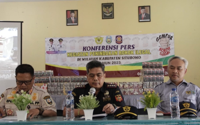 Bea Cukai Jember Gandeng Satpol-PP Situbondo Berantasr Puluhan Ribu Rokok Ilegal