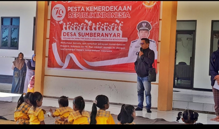 Begini Pesan Kades Sumber Anyar Untuk Gutu PAUD Di HUT RI Ke 79