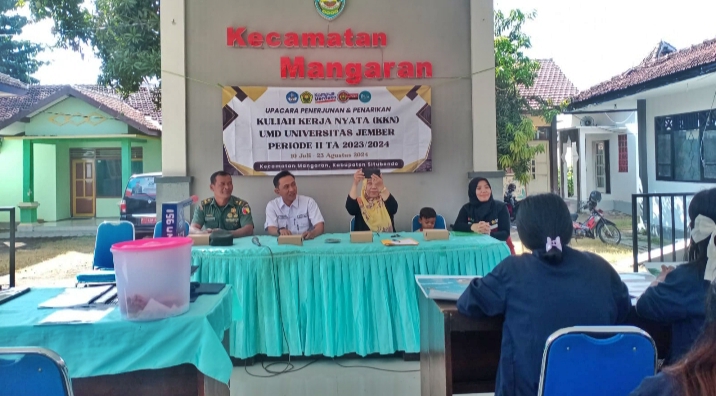 Batuud Koramil 0823/04Mangaran Apresiasi Pengabdian Mahasiswa KKN Universitas Jember yang Inspiratif