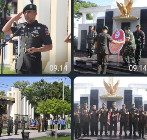 HUT Juang TNI AD dan HUT ke 74 Kodam V Brawijaya Berlangsung Khidmat di TMP Situbondo