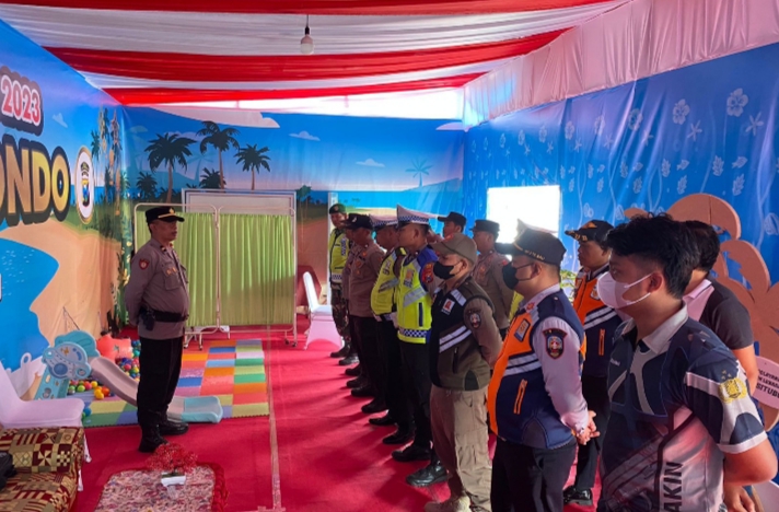 Bersama Polri Bersinergi Jaga Pos Pengamanan Lebaran Idul Fitri 2023