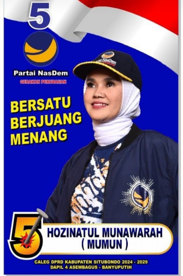 Coblos Hozinatul Munawarah Nomor 5 Untuk Rakyat Situbondo