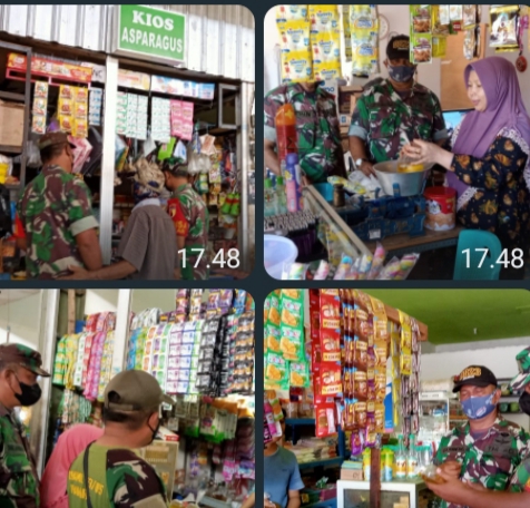 Koramil Panarukan Monitoring Harga dan Ketersediaan Minyak Goreng Curah Serta Kemasan