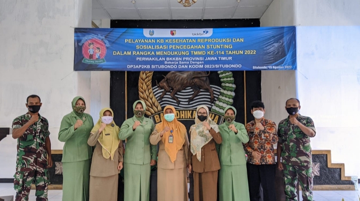 Kegiatan Pelayanan KB Kesehatan Reproduksi dan Sosialisasi Cegah Stunting, Dukung TMMD ke-114
