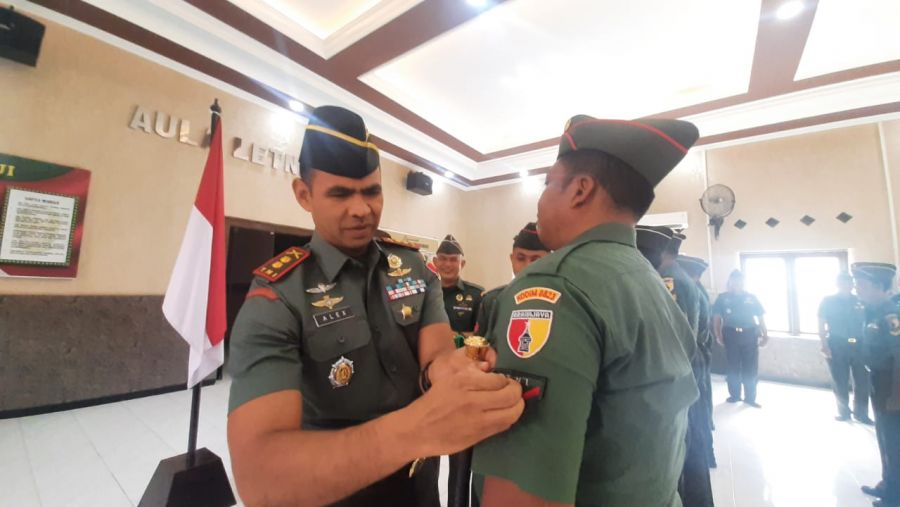 Dandim 0823 Situbondo Pimpin Acara Korps Raport Kenaikan Pangkat dan Purna Tugas