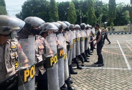 Demi Wujudkan Indonesia Unggul, Polres Situbondo Gelar Latihan Pengendalian Massa
