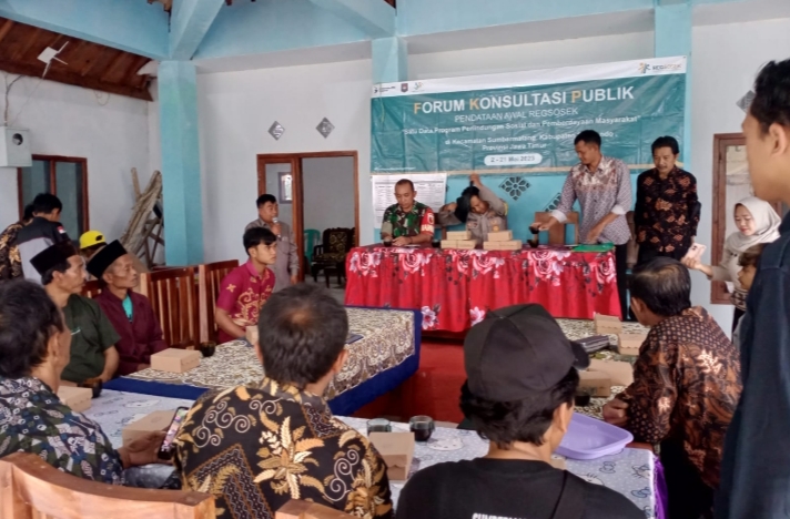 Pendataan Awal Reguler Sosial Ekonomi di Balai Desa Taman Kursi, Kecamatan Sumbermalang