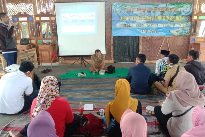 Program Pengelolaan Perikanan Budidaya Diikuti Puluhan Warga di Aula KK-26 Olean Situbondo