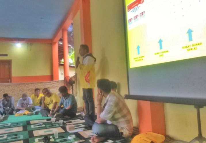 DPD Partai Golkar Bondowoso Gelar Sosialisasi Saksi yang ada di Dapil 2