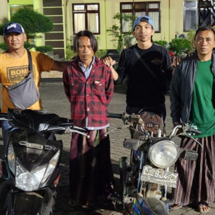 Dua Pelaku Curanmor di Warung Kopi Desa Kotakan Ditangkap Polisi
