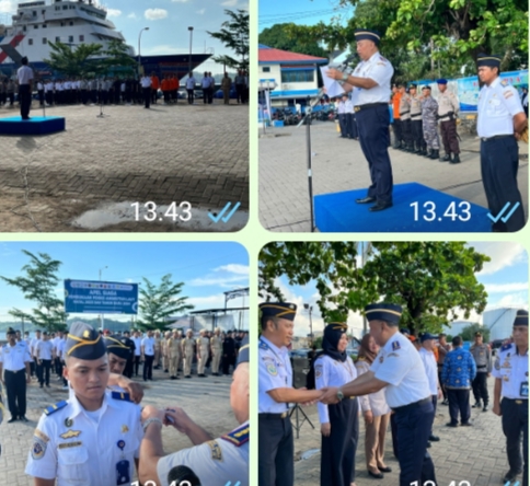 KSOP Kelas III Pare - Pare Gelar Apel Siaga Pembukaan Posko  Angkutan Laut Natal dan Tahun Baru 2024