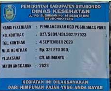 Gunakan DBHCHT, Dinas Kesehatan Situbondo Membangun Sejumlah Sarana Pelayan Kesehatan