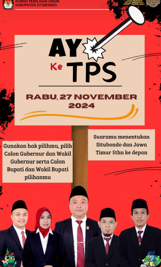 Gunakan Hak Pilihmu, Suaramu Tentukan Situbondo dan Jawa Timur 5 Tahun ke Depan