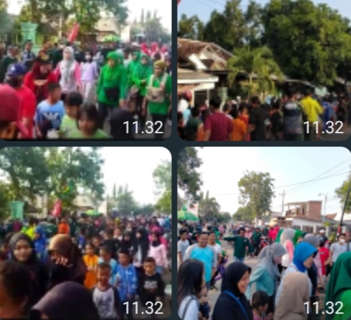 HUT TNI ke-77, Pemdes Jamgkar Gelar Lomba Jalan Sehat