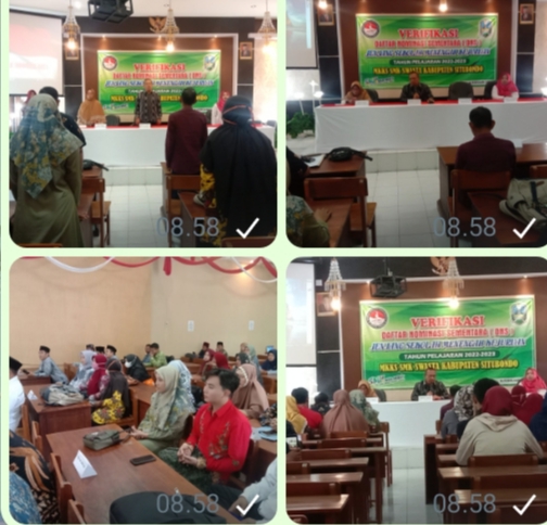 Verifikasi Daftar Nominasi Sementara Jenjang SMK Tahun Ajaran 2022-2023 Bagi MKKS Swasta Situbondo