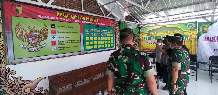 Dandim 0823 Ngecek Kesiapan Lomba Kampung Pancasila di Desa Curah Jeru dan Trebungan