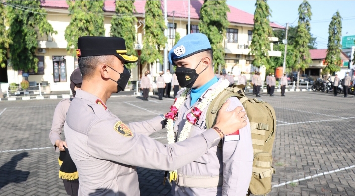 Selesai Tugas di Pasukan Perdamaian di Sudan, Kapolres Situbondo Berikan Apresiasi Kepada Anggota