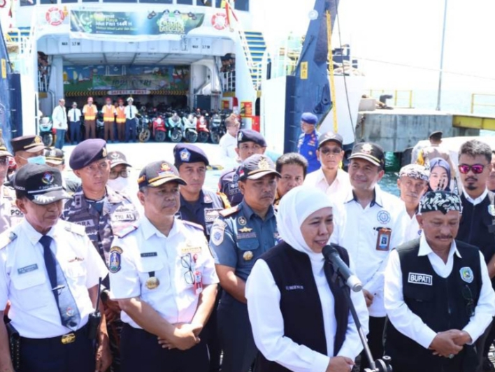 Kapolres Situbondo dan Forkopimda Dampingi Gubernur Jatim Lepas Mudik Gratis di Pelabuhan Jangkar