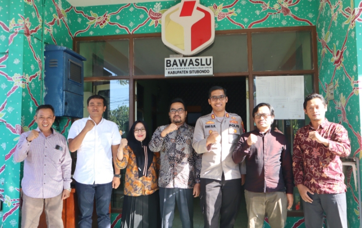 Kapolres Situbondo Silaturahmi ke Bawaslu, Jalin Sinergitas Kawal Tahapan Pemilu 2024