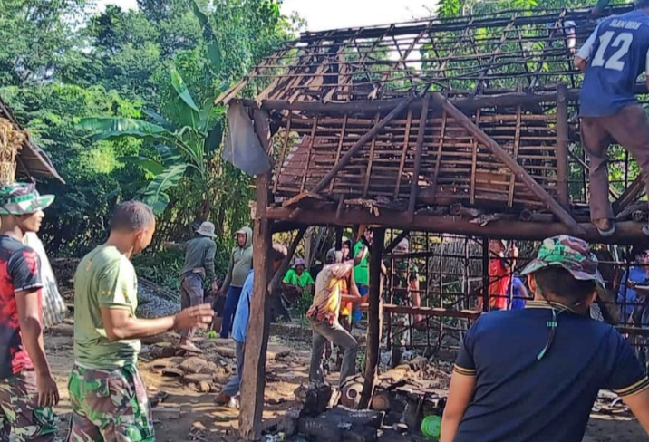 Kapten (Inf) Agus Subagiya Harapkan Pengerjaan RTLH Berjalan Aman
