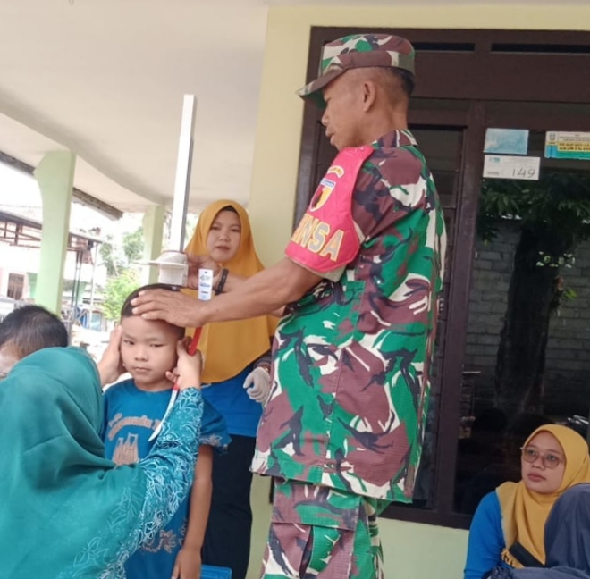 Kodam V/BRW Babinsa Jajaran Kodim 0823 Situbondo Serentak Monitoring Kegiatan PIN Polio