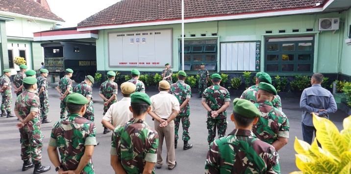 Kodim 0822 Bondowoso Gelar Apel Pengecekan Personel Cuti Kembali Lebaran 1444 H