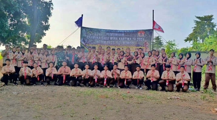 Kodim 0823 Situbondo Bentuk Generasi Tangguh Lewat Pembinaan Pramuka Saka Wira Kartika TA 2024