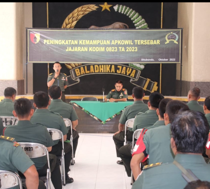 Kodim 0823 Situbondo Gelar Peningkatan Kemampuan Apkowil Tahun Anggaran 2023