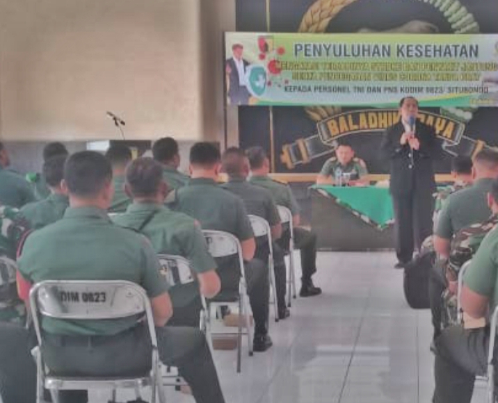 Kodim 0823 Situbondo Gelar Penyuluhan Kesehatan bagi Anggotanya