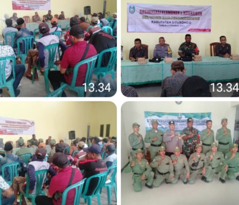 Koramil 0823-04 Mangaran Gelar Pembinaan dan Pelatihan Linmas