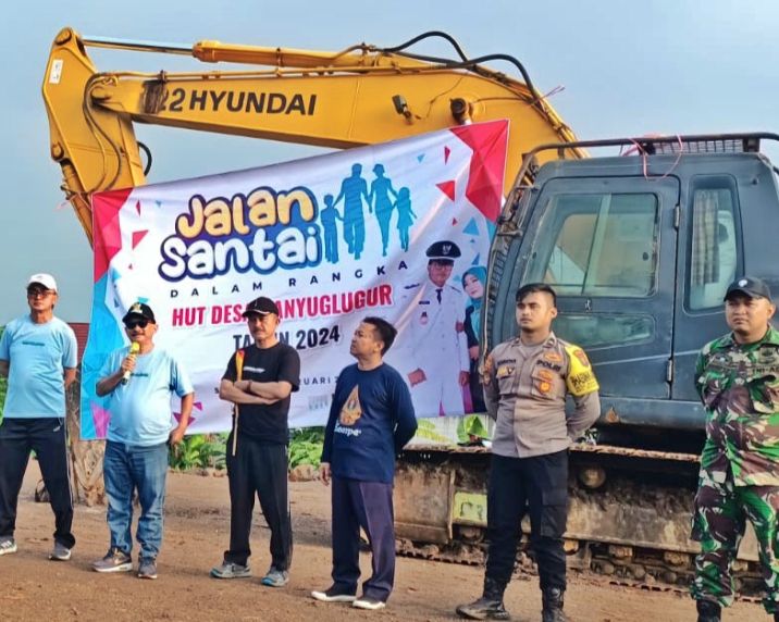 Koramil 0823-17 Banyuglugur Bersana Kades Serta Polsek DanPolantas Pos Banyuglugur Gelar Jalan Sehat