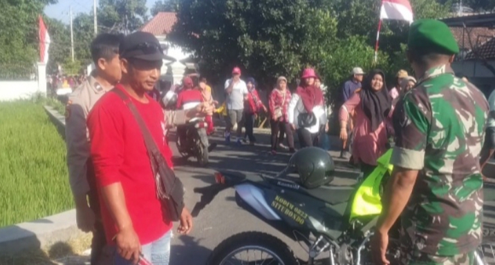 Koramil 0823/02 Panji Pengamanan Kegiatan Jalan Sehat 