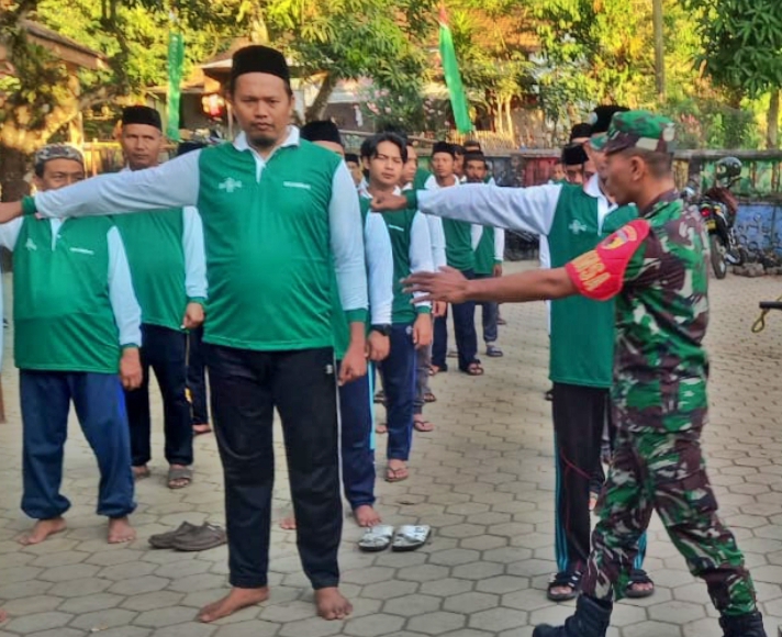 Koramil 0823/14 Jatibanteng Bentuk Karakter Kedisiplinan Kader Penggerak Nahdlutul Ulama PMNU Jatim