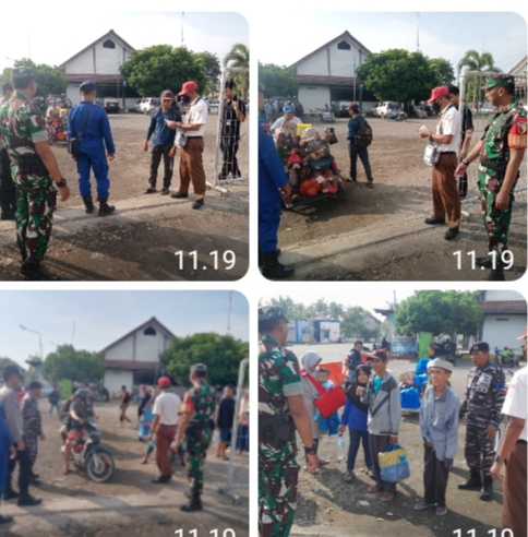 Koramil 09 Jangkar Gelar Pengamanan Bersama Satgas Terpadu Kecamatan Jangkar