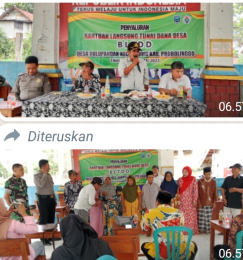 Musdes, Pemerintah Desa Bulupandak Probolinggo Bagikan BLT DD