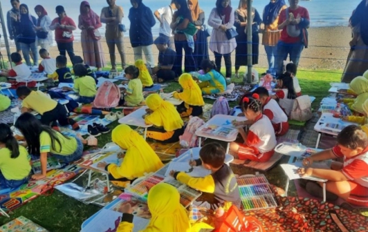 Owner LABUAN RESORT di Situbondo Gelar Lomba Mewarnai Tingkat TK dan PAUD, Diikuti 79 Anak
