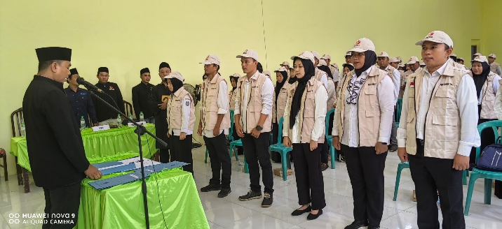 Pengambilan Sumpah/Janji PTPS Disaksikan Aparat TNI dan Polri