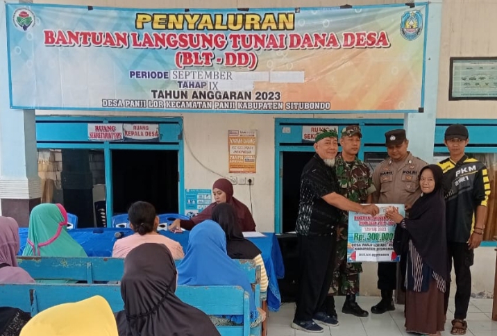 Penyaluran Dana BLT DD Tahap 9 Tahun 2023 di Desa Panji Lor