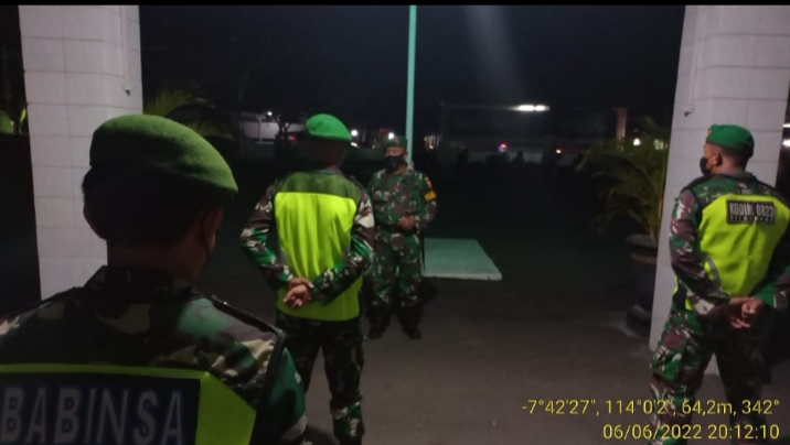 Personil Kodim 0823/Situbondo Rutin Gelar Apel Malam Siaga On Call