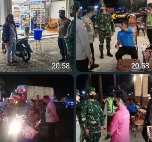 Antisipasi Tindak Kriminal di Kecamatan Banyuglugur, Petugas Gabungan Gelar Patroli Pada Malam Hari
