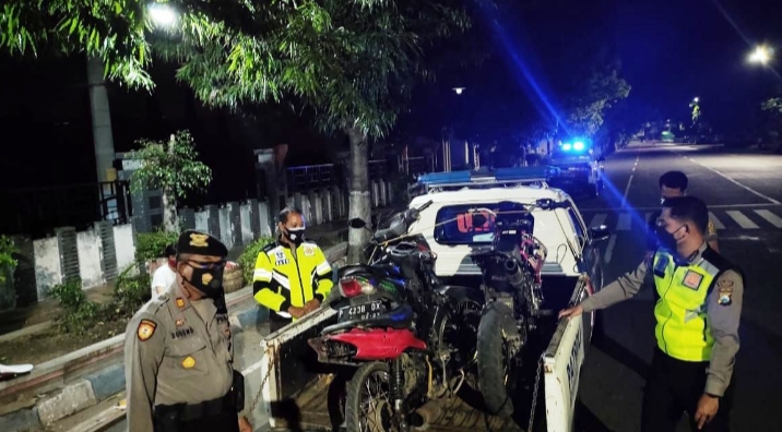 Petugas Amankan 3 Unit Motor Dari Operasi Balap Liar