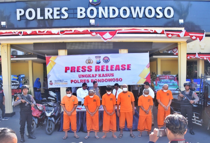 Polres Bondowoso Gelar Press Release ungkap Kasus Narkoba dan Penipuan 