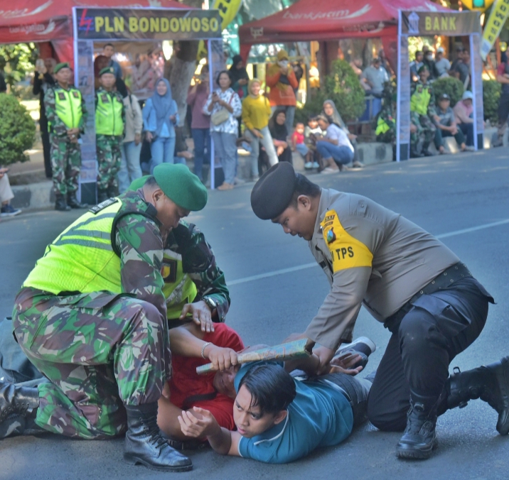 Jelang Pilkada Serentak 2024 , Polres Bondowoso menggelar Sispamkota
