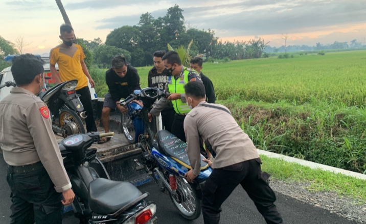 Patroli Antisipasi Balapan Liar, Polres Situbondo Amankan 3 Unit Motor